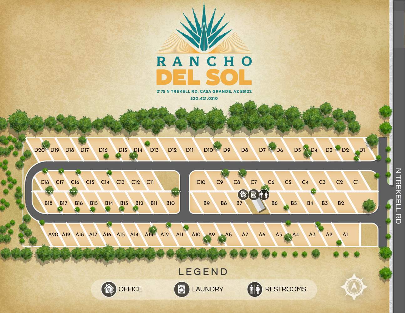 Rancho del Sol map